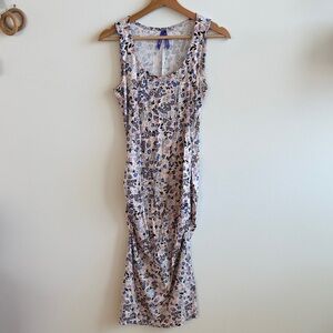 Floral Sleeveless Maternity Dress